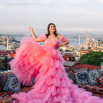 flying dress photography